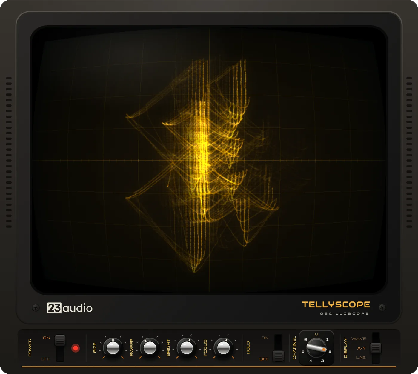 TELLYSCOPE in X-Y mode, amber